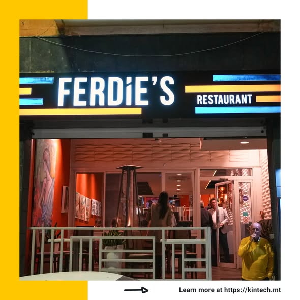 Ferdie’s is powered by Kintech’s all-in-one POS system, including our handheld ordering device, making service faster, smoother, and smarter