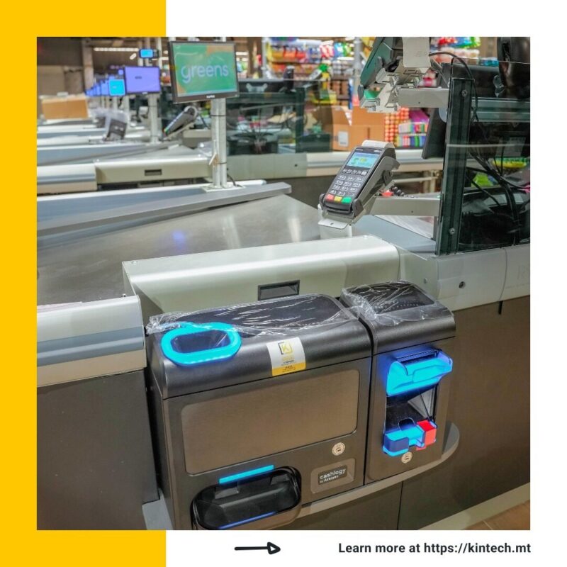 Automated supermarket checkout and POS technology by Kintech Malta
