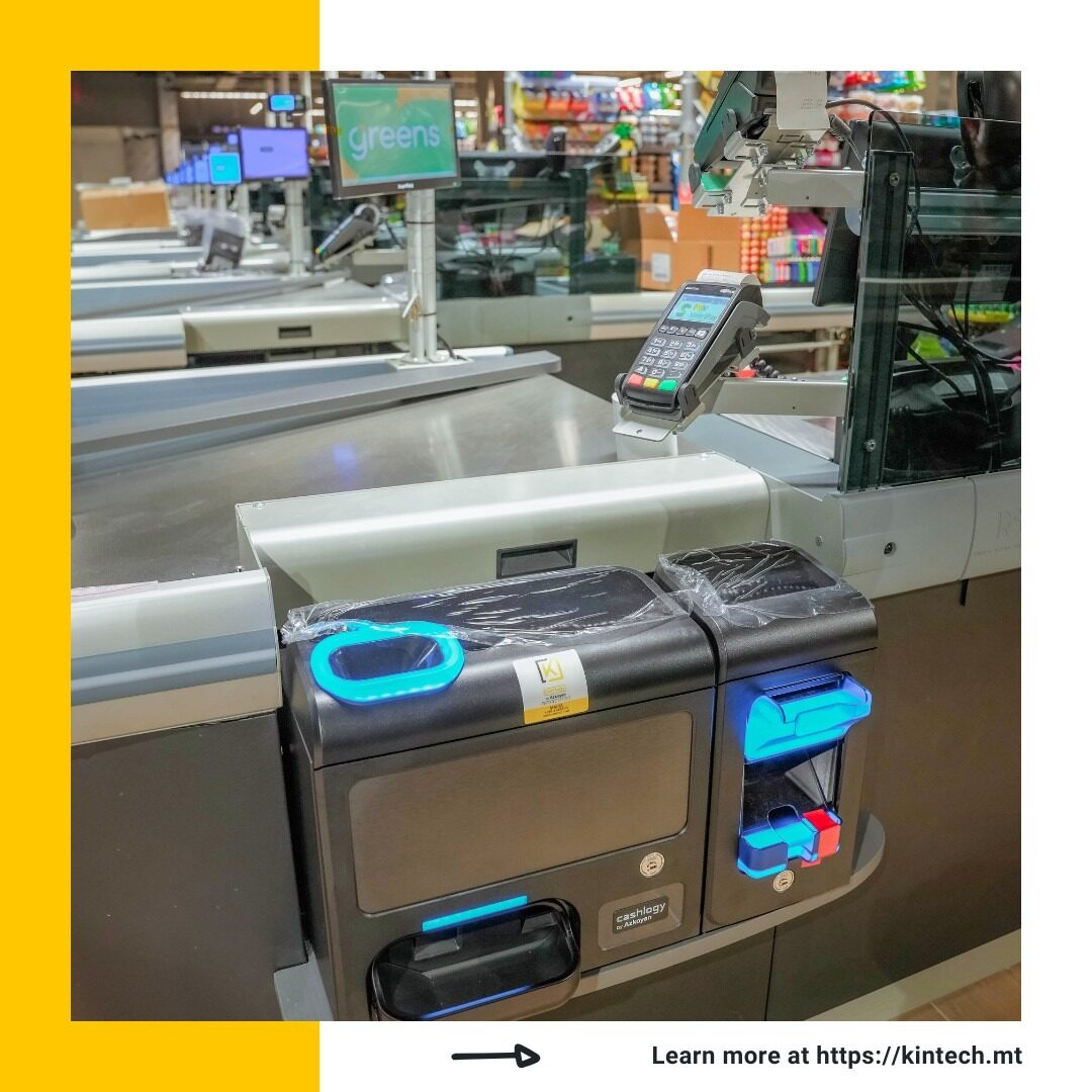 Greens Supermarket Checkout Project Automated supermarket checkout and POS technology by Kintech Malta